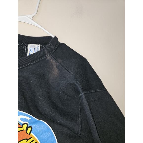 Vintage Looney Tunes Sweatshirt Crewneck Size Medium 1993 Black Bugs Daffy Taz - Picture 6 of 6